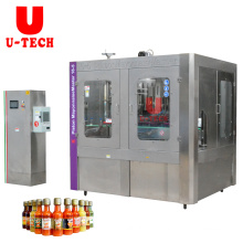 full automatic linear type piston food tomato ketchup sauce bottle filling machine